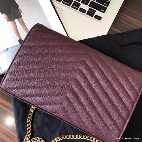 Tony Luxuries CASSANDRE WALLET MATELASSÉ YSL CHAIN 0815